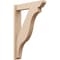 Ekena Millwork 5 1/2-in W x 24-in D x 36-in H Funston Slat Rough Cedar Woodgrain TimberThane Outlooker, Primed Tan OUTUR055X24X36FST24RCPR - alternate 1